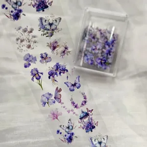 1Pc 100cm Flower Nail Foils for <b>Transfer</b> Paper Floral <b>Stickers</b> Rose Nails Wraps Tulip Nail Art Decorations - Product Image 4