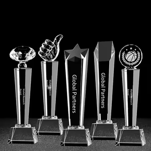 Trofeo de Cristal en Forma de Estrella Personalizado, Ecológico, Grabado con Láser, Impreso con Letterpress, para Reuniones Anuales de Empresas y Seguros - Product Image 3