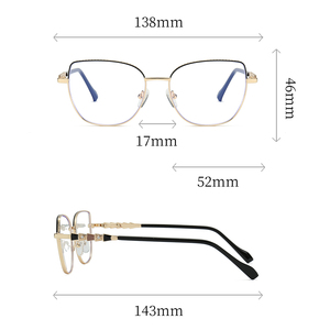 <span class=keywords><strong>2025</strong></span> מותג מעצב אופנה חדש מסגרות אופטיות עדשות לנשים אור אנטי-כחול בהיר מסגרות משקפיים - Product Image 5