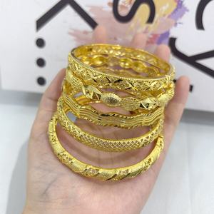 JXX Fashion Agate Geometric Trendy <b>24K</b> <b>Gold</b> Plated Bangles & <b>Bracelets</b> Unisex Jewelry - Product Image 2