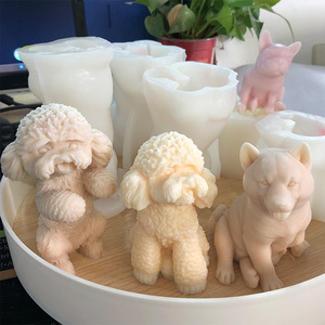 Fabricant Différents Chiots Bougie Moule Animaux Chiots Cire De Soja Moule En Silicone Chat Chien Décoration Maison - Product Image 2