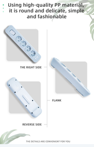 2026 New Arrival NOVA Series EU Plug 16A 4000W Power Strip Overload Switch <b>Surge</b> <b>Protector</b> Fireproof Shell for Home Office - Product Image 4