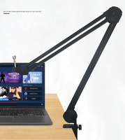 XTUGA Y-40A PLUS Support de bras de microphone de Studio professionnel Suspension réglable Ciseaux Support de bureau Filtre Micro Clip Métal