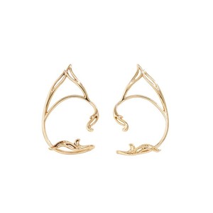 Boucles d'oreilles créatives et originales pour femmes, mode stéréoscopique, sans perçage, bijoux <span class=keywords><strong>de</strong></span> fête - Product Image 6