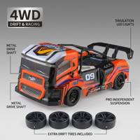 1/16 SCY16304 16305 Coche RC de Alta Velocidad 4x4 35KM/H Eléctrico para Derrapes, Camión Tractor Listo para Usar, Control Remoto de 80M, Grado Hobby, Carreras