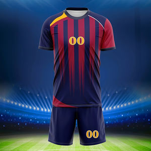 Yüksek Kaliteli Yetişkin Futbol Forması, Logo ve Numaralarla Özelleştirilmiş, Dijital Baskı, Hızlı Kuruyan Spandeks/Polyester Yazlık Futbol Üniforması - Product Image 5