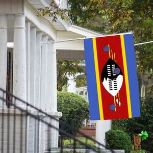 3x5Ft Swaziland <b>Flag</b> Polyester With Two Brass Grommets Single Layer Hanging Outdoor and Indoor Deco - Product Image 3