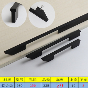 Modern Minimalist Aluminum Alloy Drawer Cabinet <b>Door</b> Handle Antique Bronze Oxidation Electroplating Durable Bar Shape - Product Image 5