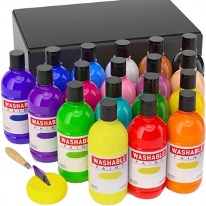 Professional Mini Cheap 3mL 6/12 Pcs Set Strip Plastic Pots Kid <b>Canvas</b> Acrylic <b>Paint</b> 18 /Colors - Product Image 2