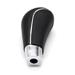 Pomo de cambio automático para Hyundai Sonata, pomo de cambio ergonómico de cuero para coche, adorno cromado negro - Product Image 1
