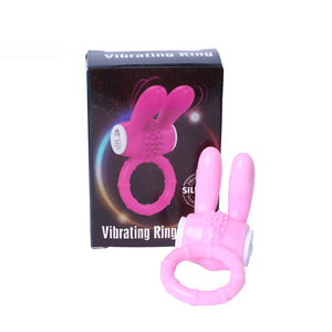Anillo Vibrador para Masturbación, Condón Vibrador con Lengua de Conejo, Masajeador Vibrador Femenino, Retardante de Clítoris, Juguetes para Coqueteo en Pareja - Product Image 5