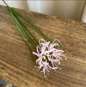 Flor Artificial, Lirio Araña Rosa, Flores de Seda, Tallos de <span class=keywords><strong>Lycoris</strong></span> <span class=keywords><strong>Radiata</strong></span> Artificiales, Flor Equinox para Decoración de Mesa de Boda y Hogar - Product Image 2