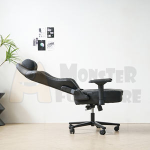 Silla Gamer Monster, Silla de Juego Ergonómica Estilo Racing, Almohada Magnética para la Cabeza, Reclinación Total, Reposabrazos Ajustables, Asiento Ancho - Product Image 1