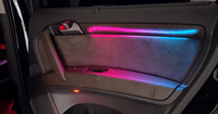 ICarsin pour Audi Q7 2006-2015, accessoires d'éclairage ambiant, 256 couleurs, symphonie dynamique, kit de mise à niveau de l'éclairage ambiant LED intérieur de voiture