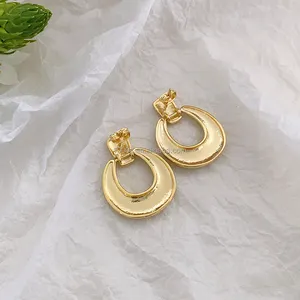 New Fashion Brass Earrings Unique Style Classic Studs Earrings for Women Girl Gift Party Available Customized