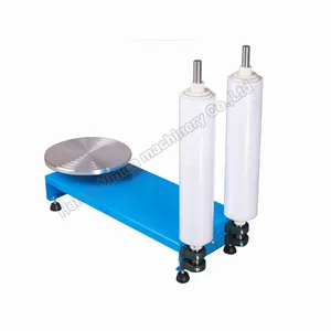 handy control pallet wrapping machine small pallet stretch wrap film packaging machine