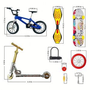 Mini-plateforme de jeu de sport de bureau : Planche de surf, trottinettes, patins, <span class=keywords><strong>rampe</strong></span>, parc de skateboard, vélo à doigts - Product Image 6