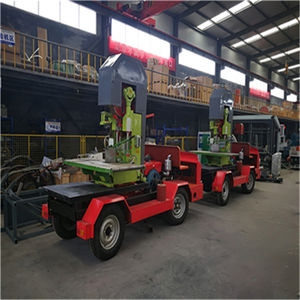 Sierra de cinta de corte de troncos de madera diésel móvil, aserradero de banda vertical - Product Image 2