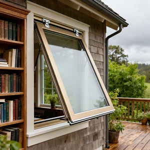 Prix de gros, fenêtres en aluminium et verre de qualité supérieure, étanches à l'air, résistantes au vent et aux UV, pour les maisons - Product Image 1