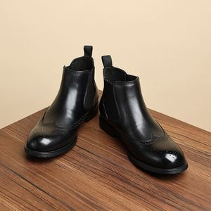 Chaussures pour hommes de style italien, haut de gamme, en cuir de vachette, pratiques et luxueuses, dernier style, élégantes et formelles pour les affaires. - Product Image 6