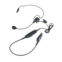PMLN5102 Headset Ringan Satu Telinga dengan Mikrofon Cocok untuk APX 8000, XPR6350, XPR7350 Walkie Talkie