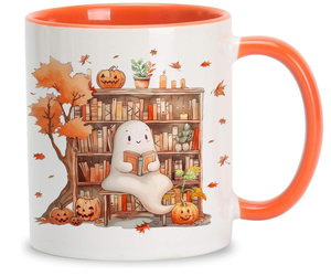 Ensemble de tasses en céramique personnalisées avec logo pour Halloween, tasses à café imprimées avec des motifs de citrouille, de fantôme et de chat, tasses à thé originales pour les fêtes, cadeaux ou bars - Product Image 2