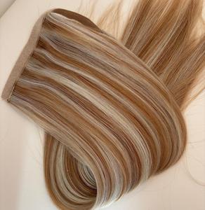 Extensiones <span class=keywords><strong>de</strong></span> <span class=keywords><strong>Cabello</strong></span> Rubias con Mechas Estilo Europeo, Cola <span class=keywords><strong>de</strong></span> Caballo Enrollable, Balayage, <span class=keywords><strong>para</strong></span> Mujeres Caucásicas, Envío Rápido <span class=keywords><strong>de</strong></span> Fábrica - Product Image 5