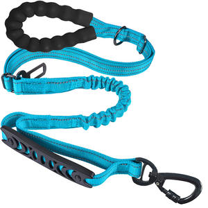 Correa Táctica Duradera y Resistente para Entrenamiento de Perros en Tráfico, Ajustable, Retráctil, Elástica Tipo Bungee, Reflectante y con Clip de Doble Asa - Product Image 6