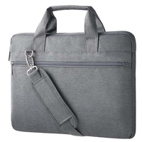 Sac d'ordinateur portable en tissu Oxford imperméable avec logo, personnalisable, pour hommes et femmes, idéal pour l'école et le travail, disponible en tailles 13/14/15/15,6 pouces, avec port USB