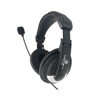 750 double prise 3.5mm filaire qualité sonore optimale casque de jeu PC sur l'oreille écouteur stéréo avec micro pour la musique et les jeux