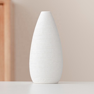Jarrón de brotes de cerámica barato, 4 Uds., <span class=keywords><strong>jarrones</strong></span> de flores de porcelana nórdica blanca para porche, sala de estar - Product Image 5