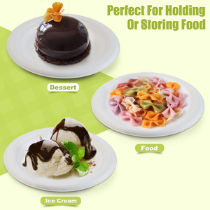 Ủ thân thiện với môi giấy món ăn Vòng sinh học phân hủy dùng một lần Bộ đồ ăn bã mía tấm cho bữa ăn tối - Product Image 5