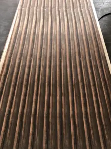 Vente en gros de placages en bois naturel d'ébène noir de qualité AA pour revêtement de meubles