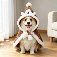 Adorable tenue de Noël pour animaux de compagnie : Ensemble costume Père Noël et cape renne avec chapeau pour chien et chat, idéal pour les fêtes et les vacances