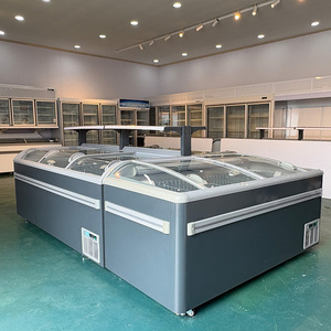 Congélateur coffre combiné pour supermarché de 2,1 mètres, équipement de réfrigération pour stockage à froid, vitrine réfrigérée - Product Image 6