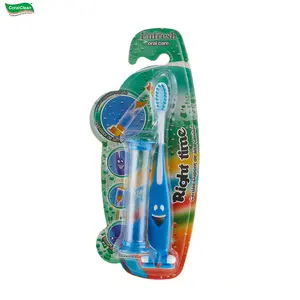 Enfresh高品质儿童牙刷，带沙子定时器，儿童软毛牙刷