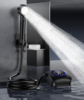 Douche de camping portable rechargeable, pompe à eau 5 vitesses, pommeau de douche 8000 mAh USB, pour voyage en extérieur, fabriqué en Chine, pour camping-car