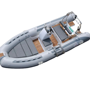 Bateau pneumatique à coque en PVC de 4,8 m avec moteur hors-bord, pour la pêche sportive, le sauvetage d'urgence et la prévention des inondations - Product Image 1