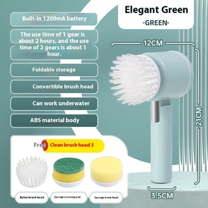 Cepillo de limpieza plegable de mano eléctrico multifuncional para el hogar, cocina, lavavajillas, Baño - Product Image 5