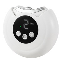 Coupe-ongles électrique 2 en 1, polisseur, écran numérique, 3 vitesses réglables, rechargeable par USB, lumière LED intégrée, collecteur de poussière pour ongles