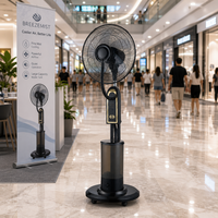 Ventilateur de sol électrique à télécommande, silencieux, trois vitesses réglables, oscillation latérale, grand flux d'air, pales de 16 pouces, tout en cuivre