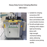 Machine à sertir les coins OUWO pour les connexions rivetées à 90 degrés sur les portes et fenêtres en aluminium, usine d'origine