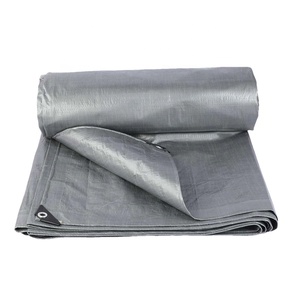 <span class=keywords><strong>Lona</strong></span> Impermeable Multiusos de 250 g/m², 4x5 m, <span class=keywords><strong>Lona</strong></span> de Plástico Plateada de PE para Andamios, Construcción, Almacenes y Refugios - Product Image 4