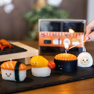 Bougie parfumée décorative artisanale de la série Sushi, jouet artistique créatif Kawaii, décoration d'intérieur, cadeau, aromathérapie - Product Image 1