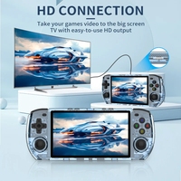 Console de jeu vidéo rétro Powkiddy RGB10Max3 avec manette arcade, écran vidéo de 5 pouces, PSP 64 Go, lecteur de jeu portable