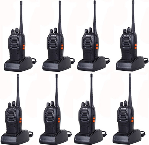 For Hottest BF-888S Two Way Radio Set UHF Walkie-talkie 400-470MHz 2W Portable Transceiver Li-ion Battery (1500mAh)