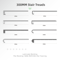 Marches d'escalier imperméables REGAL SPC/WPC antidérapantes - Résistantes à la moisissure, écologiques, faciles à installer, usage commercial intérieur