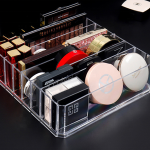Organizzatore di trucco in acrilico con 5 cassetti organizzatore di gioielli portaoggetti per gioielli da tavolo impilabili pennelli da trucco chiaro - Product Image 5