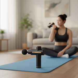 Pistola de Masaje Muscular Profundo Recargable Myrva S90949 para Alivio Muscular de Cuerpo Completo y Reducción del Dolor, Dispositivo Portátil de Plástico - Product Image 2