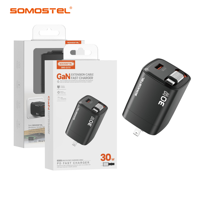 30W Gan Fast Charger Type C Universal Charger for iPhone Samsung Portable Adapter Mobile Phone Wall Charger
